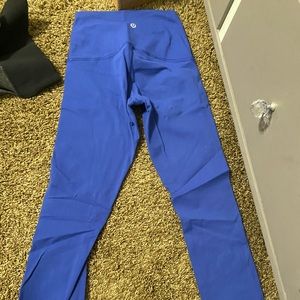 Royal blue Lululemon leggings size four used
